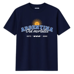 remera oid mortales azul
